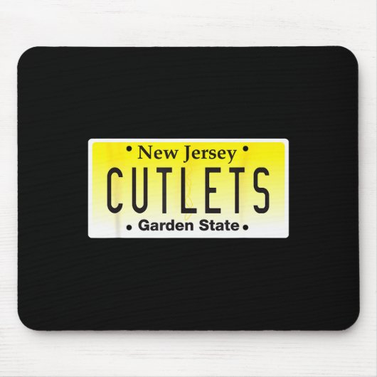 Tapis De Souris Funny New Jersey Italian American Devito Nj Cutlet (Devant)