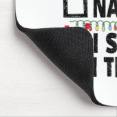 Tapis De Souris Funny Nice Naughty I Swear I Tried Christmas List (Coin)