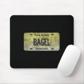 Tapis De Souris Funny Nj State Vanity License Plate Bagel (Avec souris)
