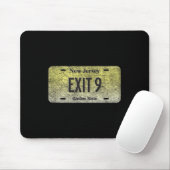 Tapis De Souris Funny Nj State Vanity License Plate Exit 9  (Avec souris)