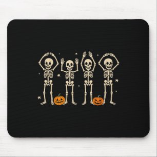Tapis De Souris Funny O-h-i-o State Skeleton Ohio Halloween Vintag