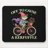 Tapis De Souris Funny Off To Cause A Kerfuffle Whimsical Wizard Fr (Devant)
