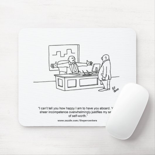 Tapis De Souris Funny Office Hummor Mouse Pad (Avec souris)