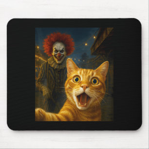 Tapis De Souris Funny Orange Tabby Cat Selfie Clown Déplaisant Sok