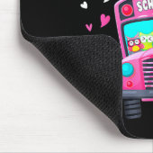 Tapis De Souris Funny Owls School Bus Driver Happy Valentines Day (Coin)