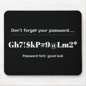 Tapis De Souris Funny Password (Devant)