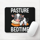 Tapis De Souris Funny Pasture Bedtime Cute Cow Pajamas Pj Sleep (Avec souris)