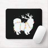 Tapis De Souris Funny Pekingese Dog Tree Christmas Lights Xmas Paj (Avec souris)
