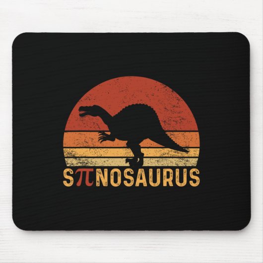 Tapis De Souris Funny Pi Day Pun Spinosaurus Dinosaur Math Teacher (Devant)