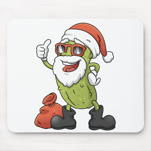 Tapis De Souris Funny Pickle Santa Claus (Devant)