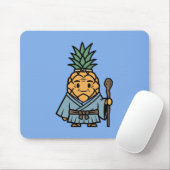 Tapis De Souris Funny Pineapple Sensei Master Samurai Illustration (Avec souris)