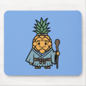 Tapis De Souris Funny Pineapple Sensei Master Samurai Illustration (Devant)