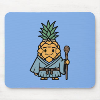 Tapis De Souris Funny Pineapple Sensei Master Samurai Illustration