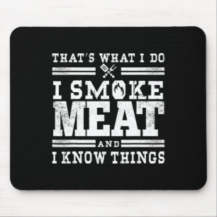 Tapis De Souris Funny Pitmaster I Smoke Meat Bbq Smoker Grill Cade