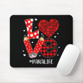 Tapis De Souris Funny Plaid Heart Love Para Life Valentine Day Chr (Avec souris)