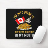Tapis De Souris Funny Poutine Routine Im In Fitness Canadien Que (Avec souris)