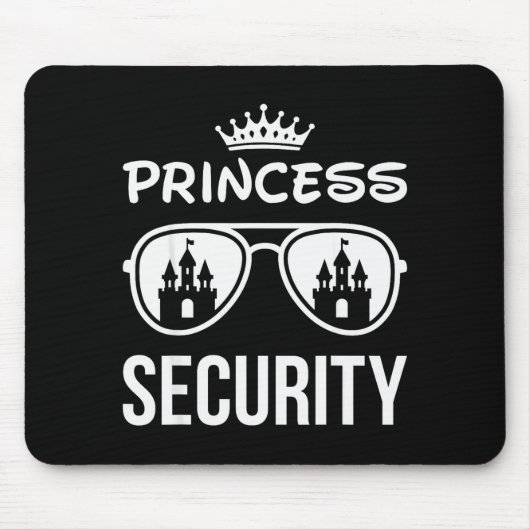 Tapis De Souris Funny Princess Security Design Castle Sungles Fami (Devant)