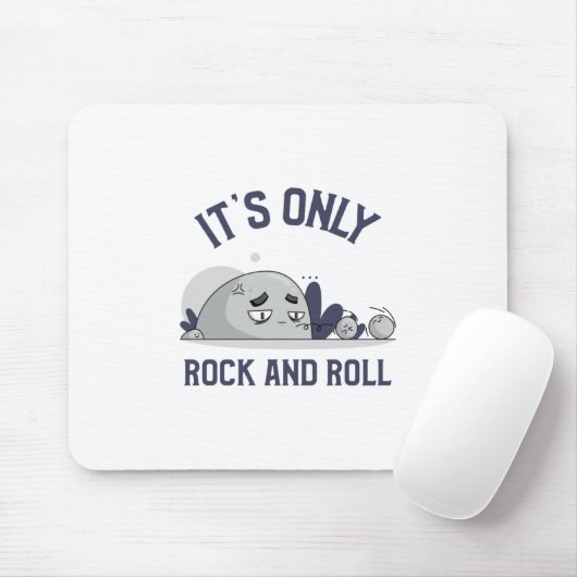 Tapis De Souris funny pun about stones (Avec souris)