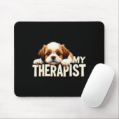 Tapis De Souris Funny Puppy My Therast Shih Tzu Dog (Avec souris)