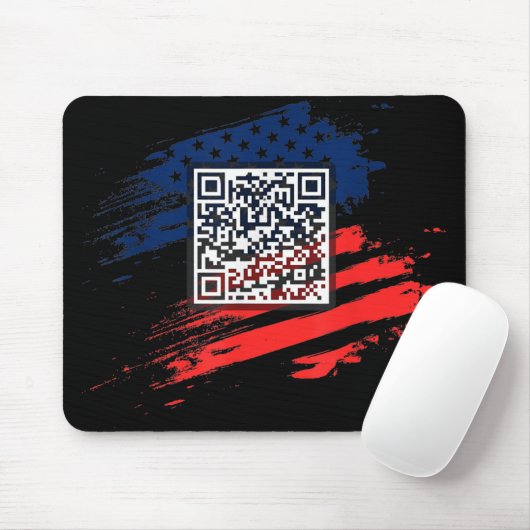 Tapis De Souris Funny Qr President Trump Dance Code (Avec souris)