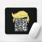 Tapis De Souris Funny Qr Président Trump Dance Code 2 (Avec souris)