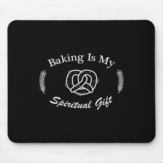 Tapis De Souris Funny Quote Baking Is My Sritual Gift For Pastry L (Devant)