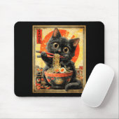 Tapis De Souris Funny Ramen Cat Noodle Lovers Anime Otaku  (Avec souris)