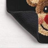 Tapis De Souris Funny Reindeer Rudolph Crochet Merry Christmas Xma (Coin)