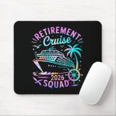 Tapis De Souris Funny Retirement Cruise 2026 Squad Tie Dye Retired (Avec souris)