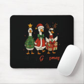 Tapis De Souris Funny Retro Merry Goosemas Christmas Silly Goose X (Avec souris)