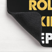 Tapis De Souris Funny Roller-skiing Apparel Eat Sleep Roller-skiin (Coin)