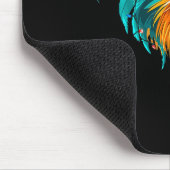 Tapis De Souris Funny Rooster Chicken Santa Christmas Lights Farme (Coin)