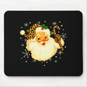 Tapis De Souris Funny Santa Claus Face Christmas Xmas Leopard Sant (Devant)