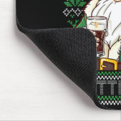 Tapis De Souris Funny Santa Drinking Beer Splitting G Christmas Ad (Coin)