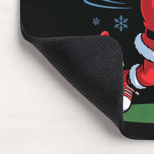 Tapis De Souris Funny Santa Playing Golf Holiday Christmas Xmas Pa (Coin)