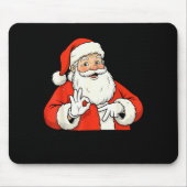 Tapis De Souris Funny Santa Says Six Seven Christmas 67 Meme Xmas (Devant)