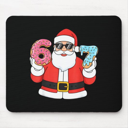 Tapis De Souris Funny Santa Six Seven 67 Ice Cream Drip Christmas  (Devant)