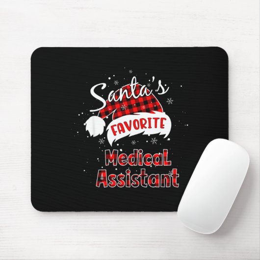 Tapis De Souris Funny Santa's Favorite Medical Istant Christmas Pa (Avec souris)