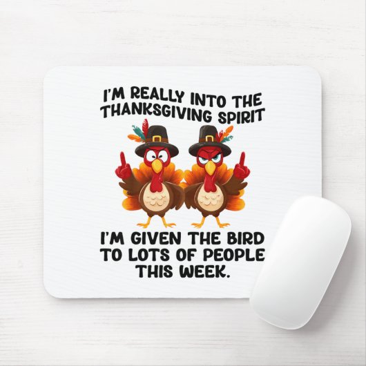 Tapis De Souris Funny Sarcastic Novelty Tee I've Given The Bird Me (Avec souris)