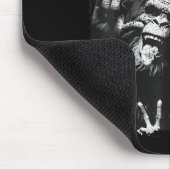 Tapis De Souris Funny Sasquatch & Alien Rock On Hand Sign Ghos (Coin)