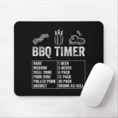 Tapis De Souris Funny Saying Bbq Timer Beer Grill Dad Barbecue Dri (Avec souris)