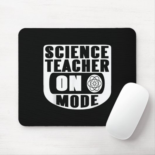 Tapis De Souris Funny Science Teacher On Mode Activated With Atom  (Avec souris)