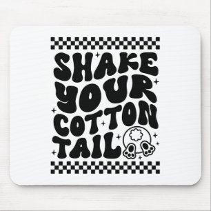 Tapis De Souris Funny Shake Your Cotton Tail Retro Cute Bunny East