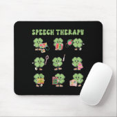 Tapis De Souris Funny Shamrock Speech Therapy St Patrick's Day Slp (Avec souris)