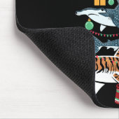 Tapis De Souris Funny Shark Christmas Tree  (Coin)