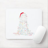 Tapis De Souris Funny Sheepadoodle Christmas Graphics Dog Lights L (Avec souris)