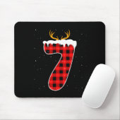 Tapis De Souris Funny Six Seven 6 7 Meme 67 Christmas Red Plaid Xm (Avec souris)