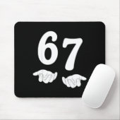 Tapis De Souris Funny Six Seven 6 7 Meme Gen Alpha Slang 67 Hands  (Avec souris)