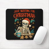 Tapis De Souris Funny Skeleton Christmas (Avec souris)