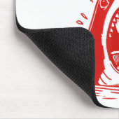 Tapis De Souris Funny Skeleton Stay Sitive Shark Beach Motivationa (Coin)